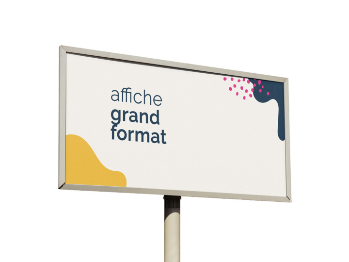 Affiche grand format extérieur
