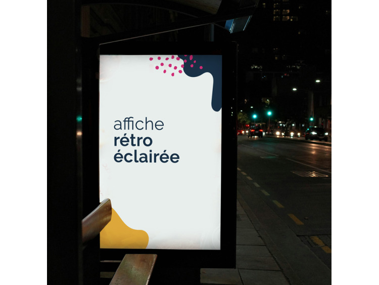 Affiche r&eacute;tro-&eacute;clair&eacute;e