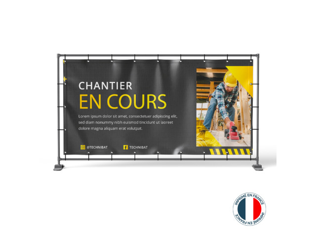 Bâche  Banderole de Chantiers