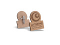 Badge MDF avec pince-&eacute;pingle personnalisable