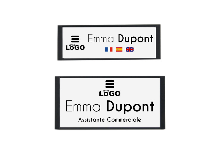 Badge nominatif magnétique