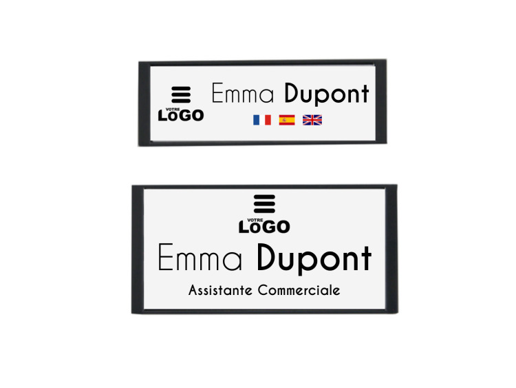 Badge nominatif magnétique