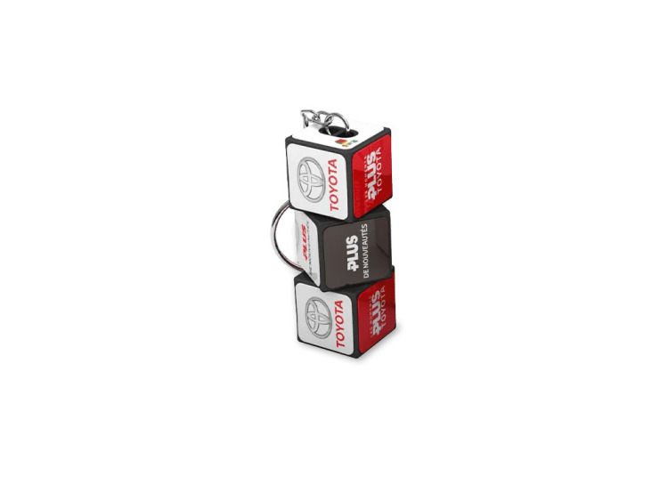 Bloc de rubik&rsquo;s&reg; porte-cl&eacute;s personnalisable