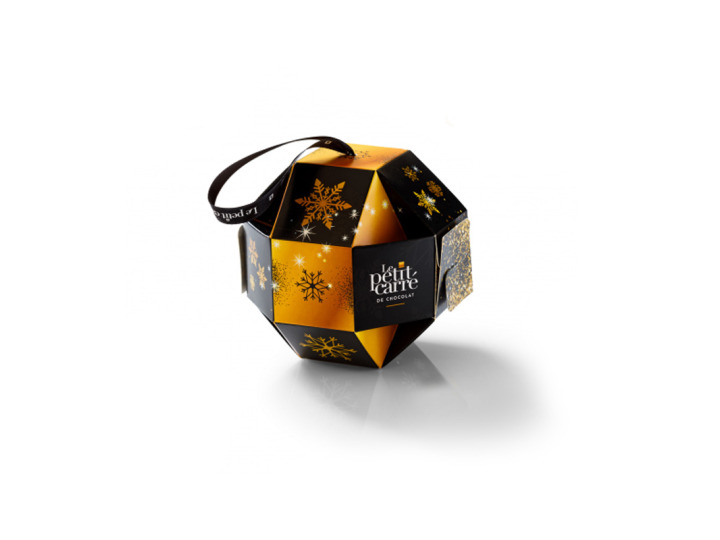 Boule de Noël 15 Carrés de Chocolat Personnalisée