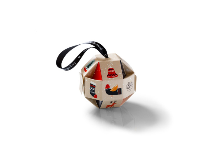 Boule de Noël 5 Carrés de Chocolat