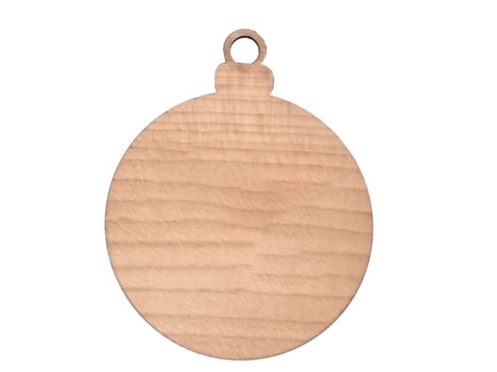 Boule de noël bois  france