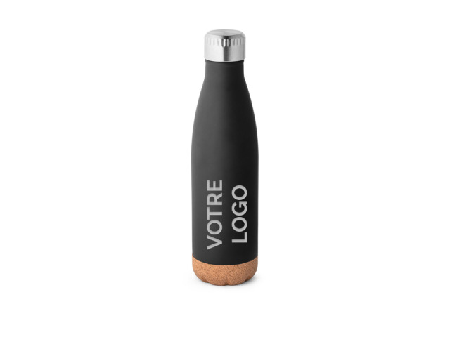 Bouteille isotherme 560 ml base en liège personnalisable