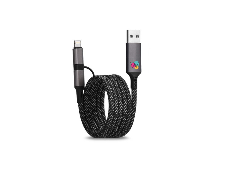 C&acirc;ble de charge 6 en 1 &agrave; enroulement magn&eacute;tique personnalisable