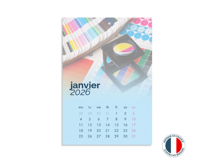 Calendrier Mural Encollé