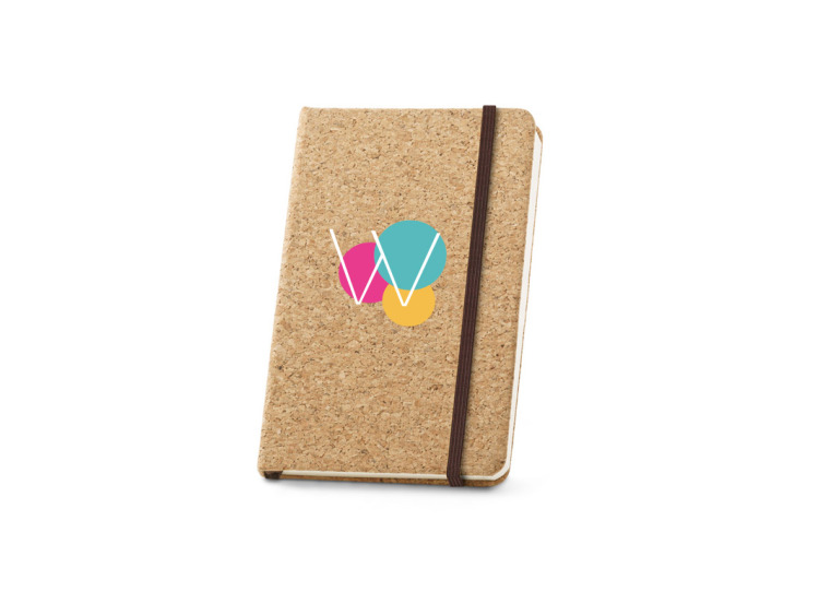 Carnet en li&egrave;ge et FSC 160 pages 70g/m&sup2; personnalisable