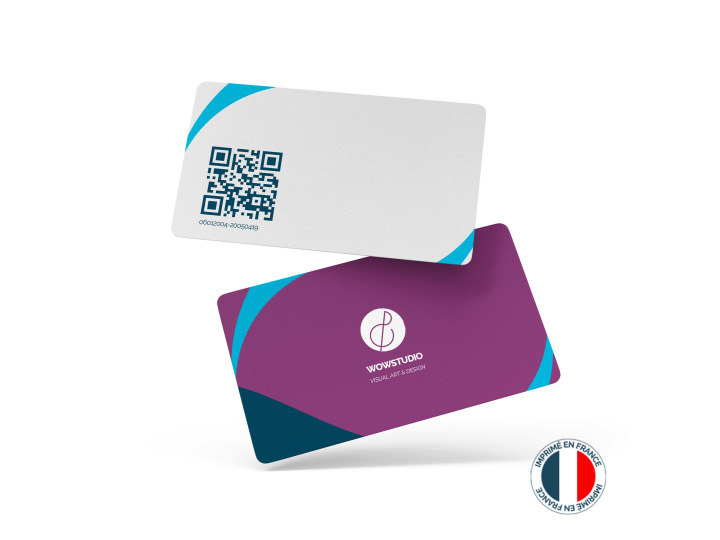 Carte  Badge PVC à QR code