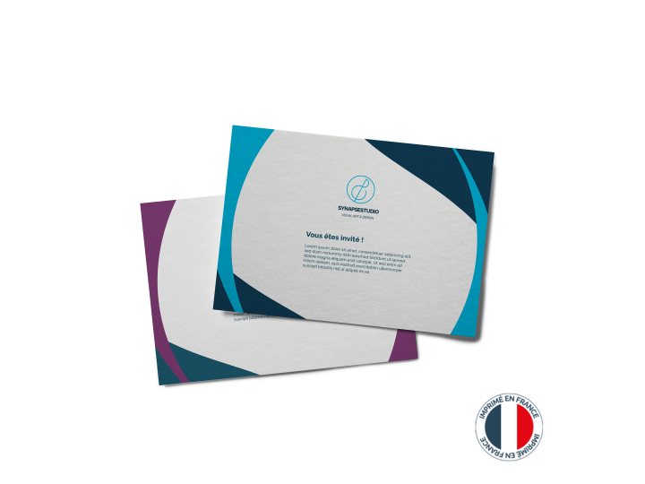 Carte dinvitation et correspondance A5