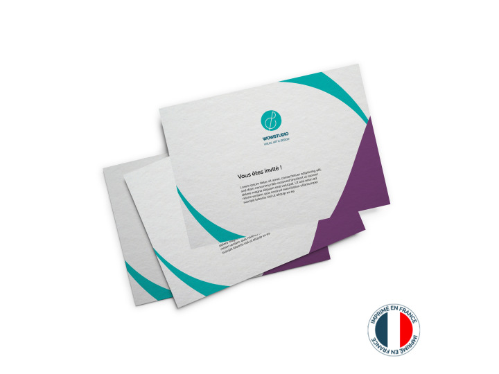 Carte dinvitation et correspondance économique grandes séries