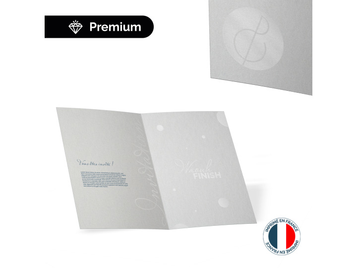 Carte dinvitation et correspondance vernis sélectif