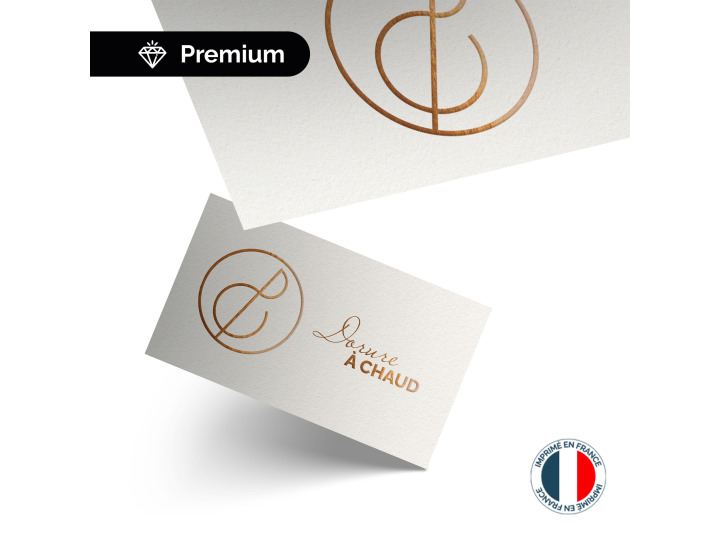 Carte de visite dorure à chaud