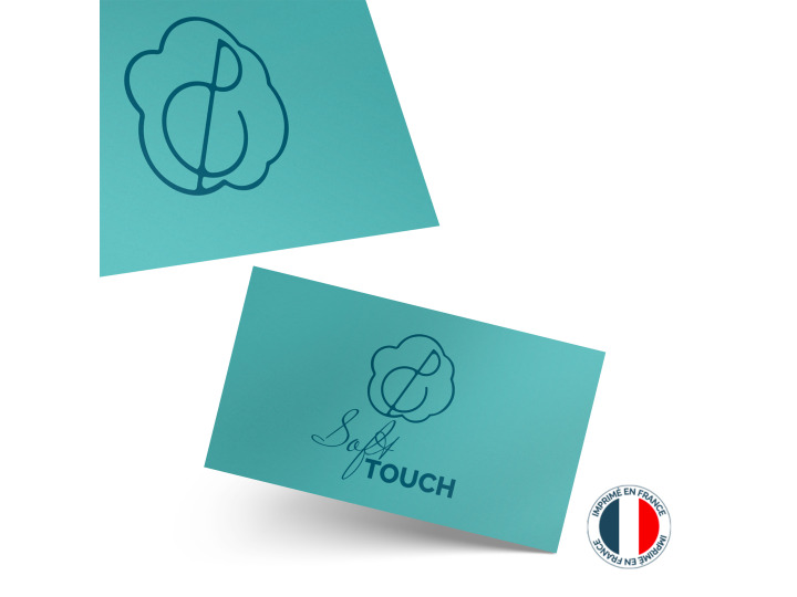 Carte de visite soft touch