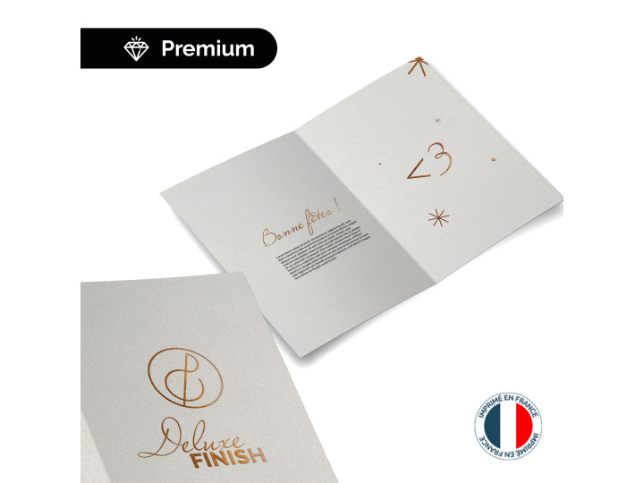 Carte de Vœux Dorure à Chaud