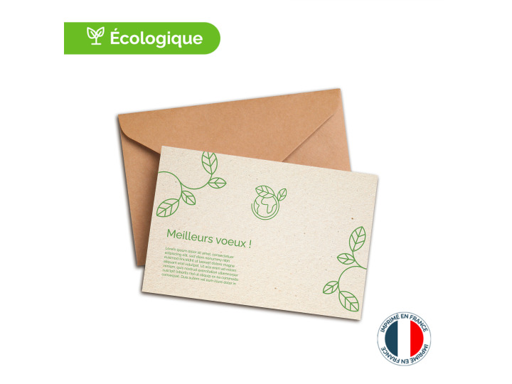 Carte de Voeux Écologique