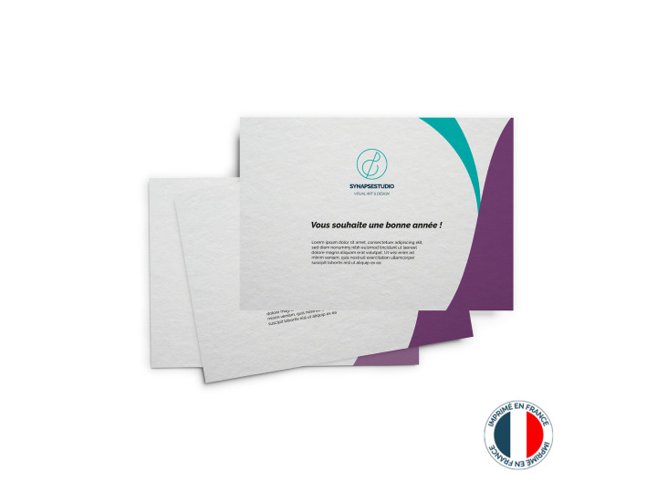 Carte de vœux économique grandes séries