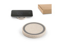 Chargeur sans fil 5W en ABS et fibre de paille personnalisable