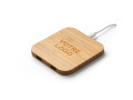 Chargeur sans fil rapide 15W en bambou personnalisable