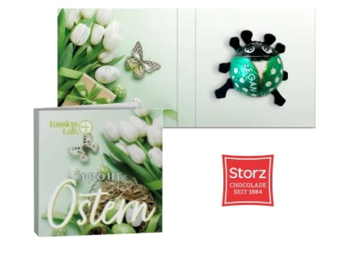 Coccinelle au chocolat au lait vegan personnalisable