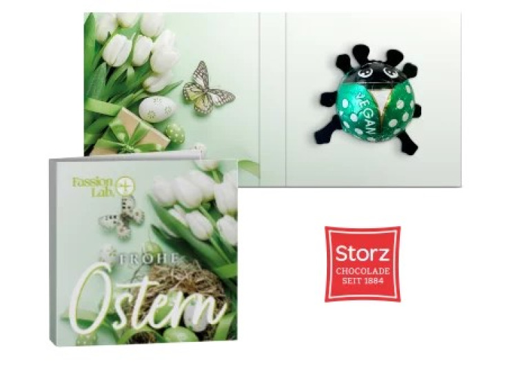 Coccinelle au chocolat au lait vegan personnalisable