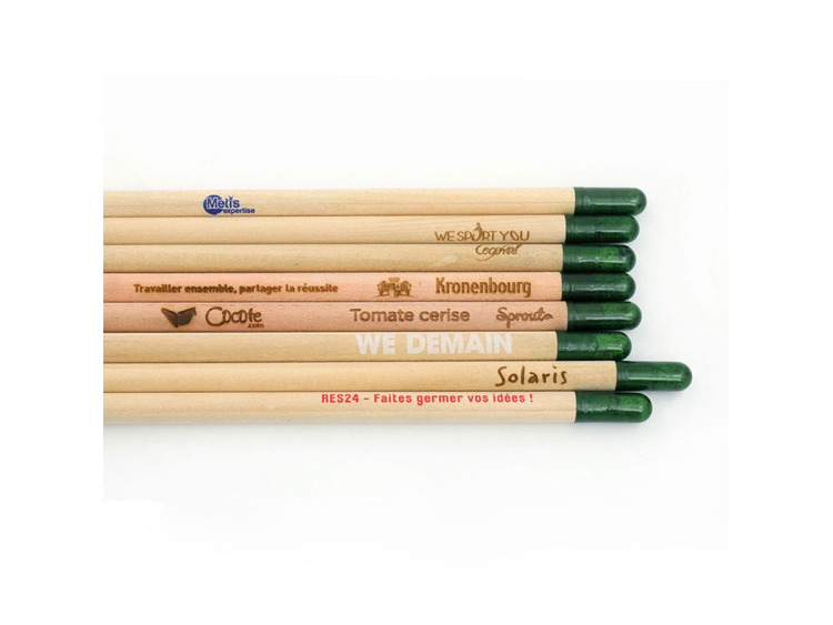 Crayon &agrave; graines standard personnalisable