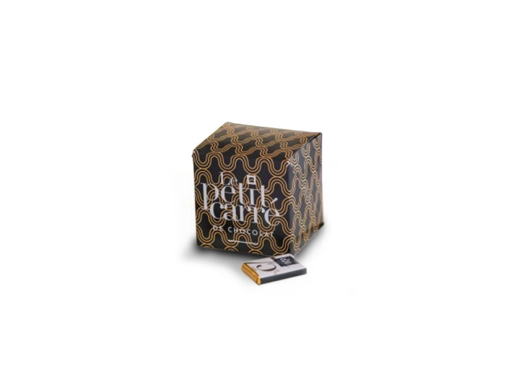 Cube 10 Carr&eacute;s de Chocolat Personnalis&eacute;