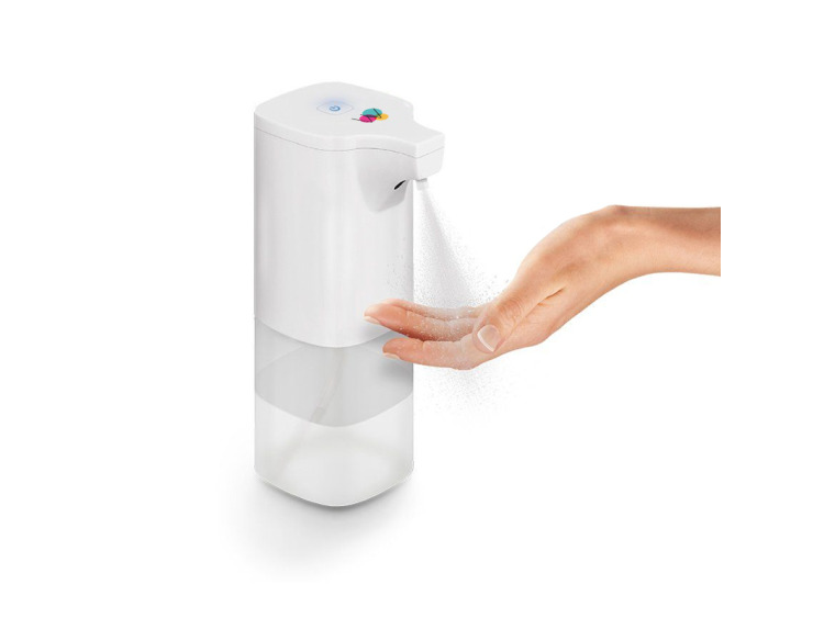 Distributeur sans contact pour solution hydroalcoolique personnalisable