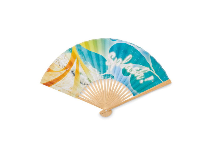 Éventail en bambou 100 personnalisé