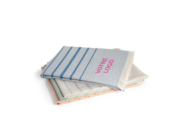 Fouta en coton et coton recyclé