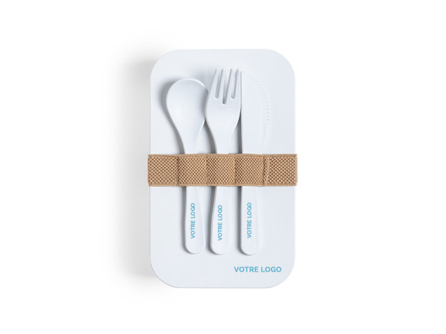Gamelle Lunch box avec couverts inclus personnalisable