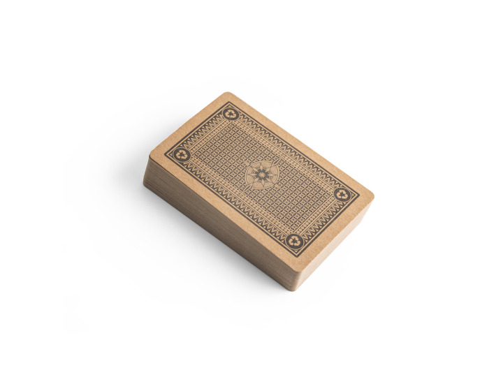 Jeu de 54 cartes classiques en kraft