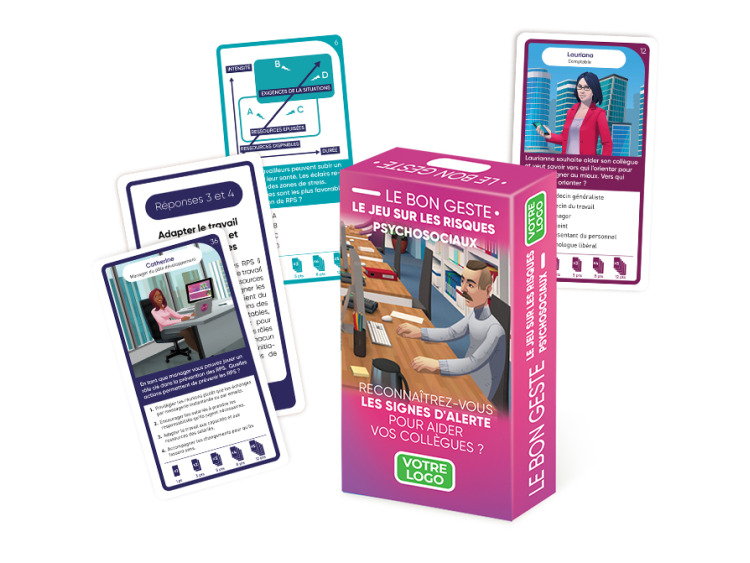 Jeu "Le Bon Geste : sensibilisation aux risques psychosociaux" personnalis&eacute;