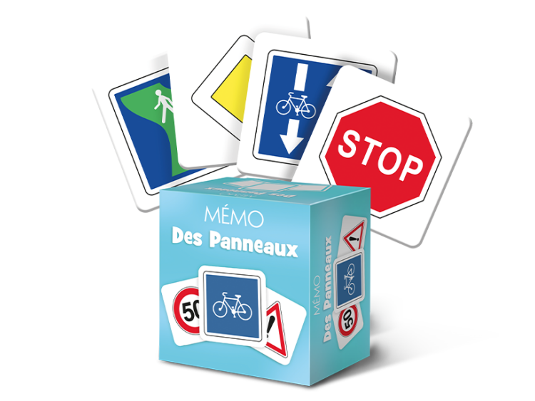 Jeu m&eacute;mo personnalis&eacute; - panneaux de signalisation