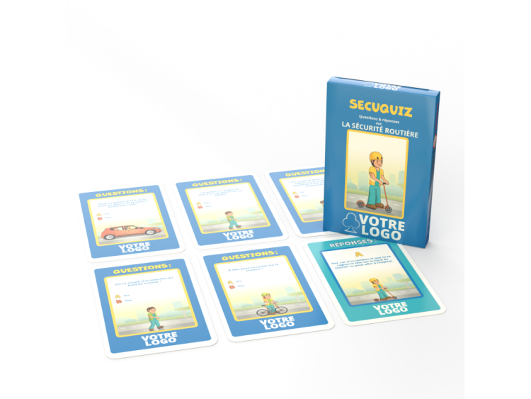 Jeu "secuquiz"personnalisable - 33 cartes