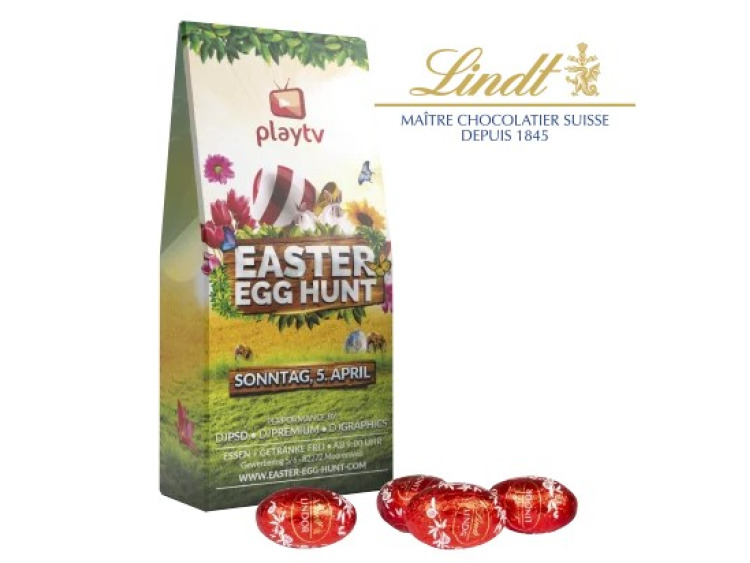 Oeufs de p&acirc;ques lindt lindor personnalisables