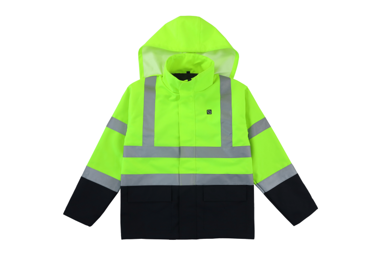 Parka workwear chauff&eacute;e avec capuche