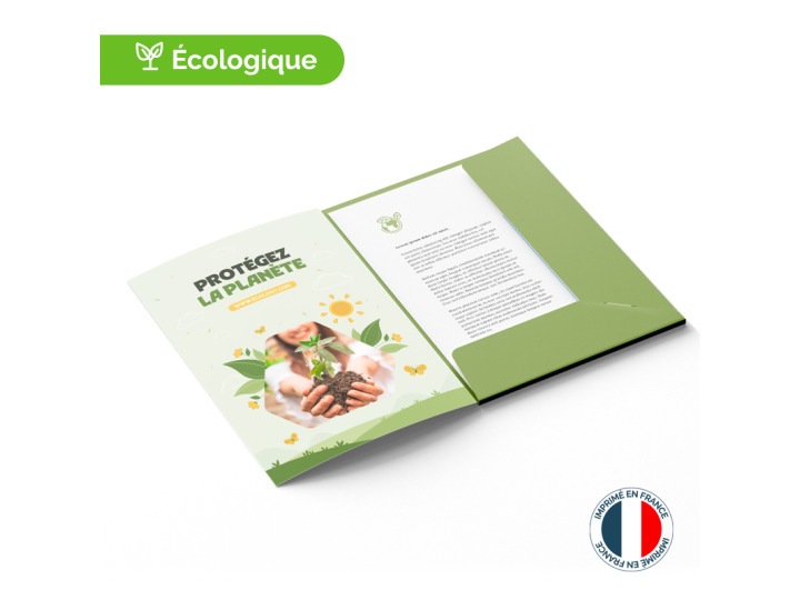 Pochette rabat écologique