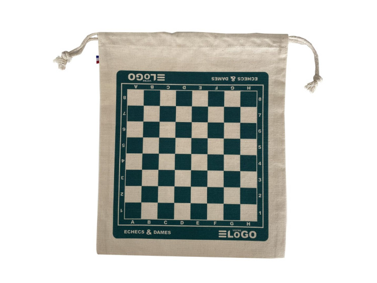 Pochon 3 jeux en 1 : Petits Chevaux / Dames / Échecs