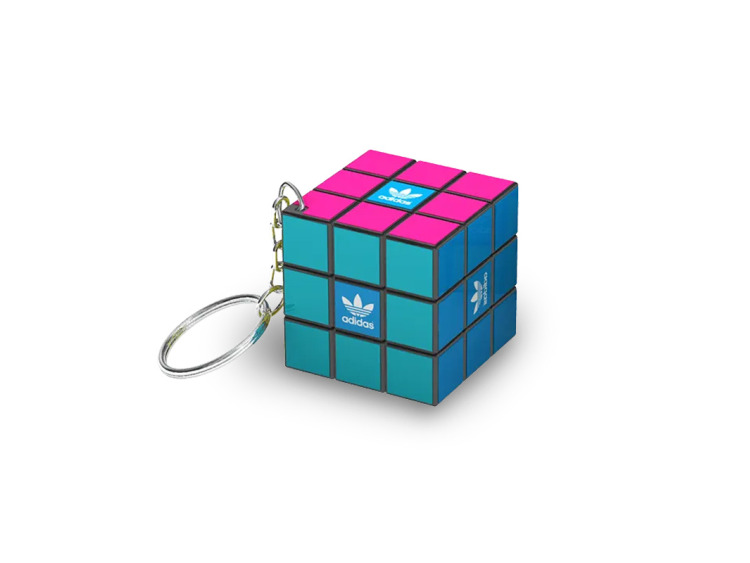 Porte-cl&eacute;s 3&times;3 rubik&rsquo;s&reg; personnalisable