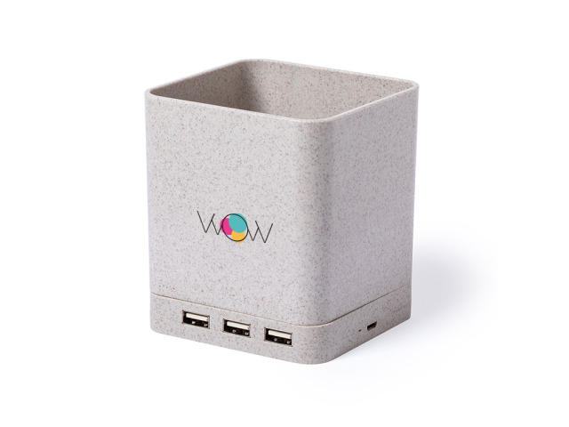 Portecrayons  chargeur multifonction personnalisable