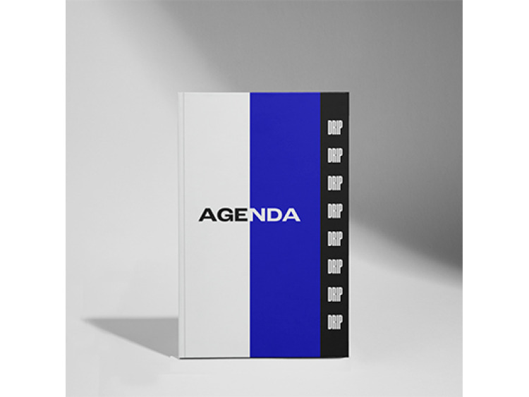 Agenda dos carré collé personnalisé