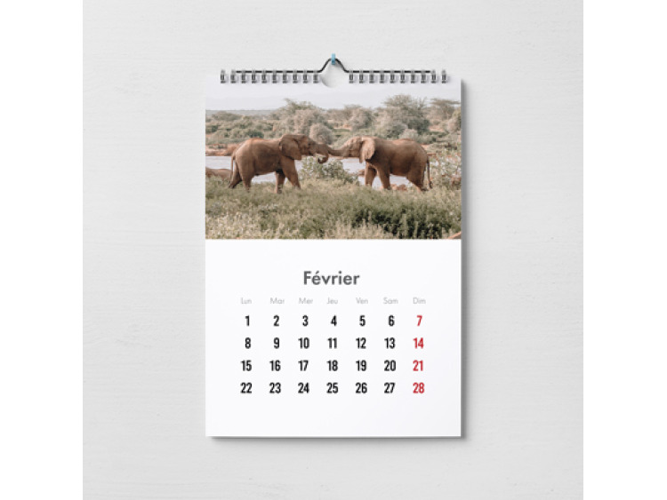 Calendrier mural personnalisé