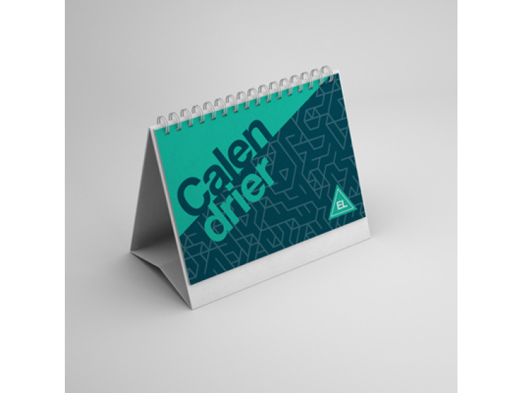 Calendrier chevalet personnalisé