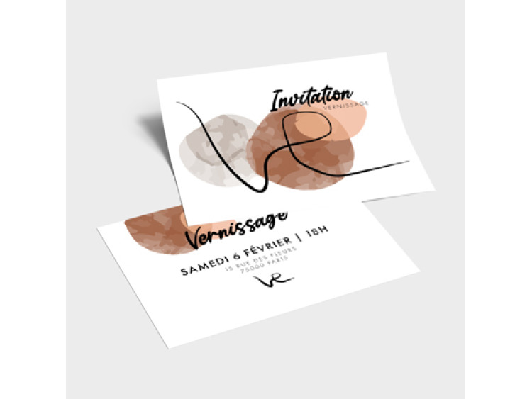 Carte d'invitation et correspondance