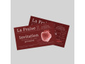 Carte d'invitation et correspondance