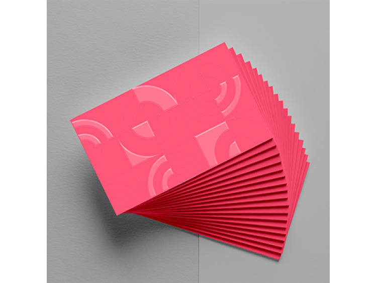 Carte de visite dorée / argentée