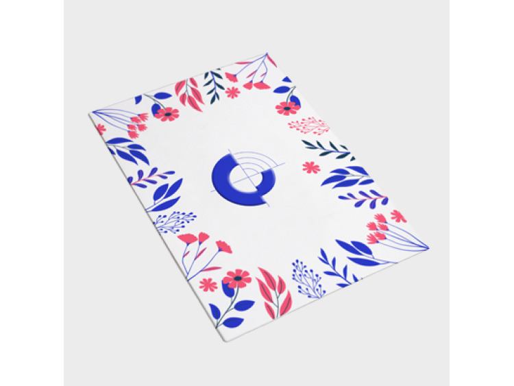 Carte de vœux vernis sélectif